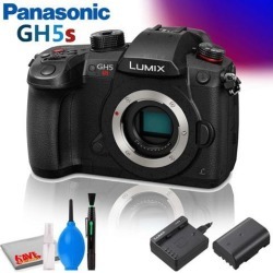 Panasonic Lumix DC-GH5S Mirrorless Micro Four Thirds Digital Camera (International Model) with Cleaning Kit