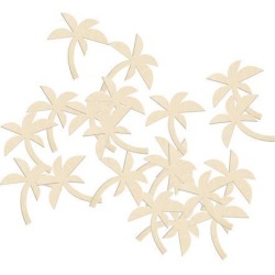 20 Pieces Natural Coconut Palm Shape Wood Slices DIY Craft Decor Supplies