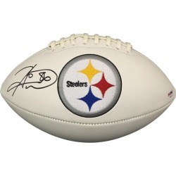 Hines Ward Signed Pittsburgh Steelers Logo Football PSA