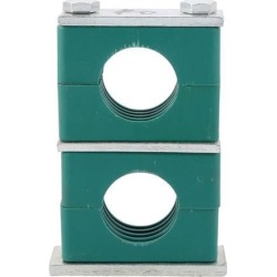 Twin Series Beta Heavy Pipe Clamp Assembly Polypropylene Fit 40mm Tube Diameter