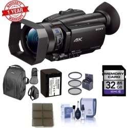 Sony FDR-AX700 4K Camcorder w/ 32GB Memory Card Bundle