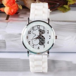 buy  Fashion Classic Silicone Women Watch Simple Style Wrist Watch Silicone Rubber Casual Watch cheap online