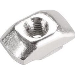 2020 Series M3 T-Nuts, Half Round Roll in Sliding T Slot Nut Fit 6mm Slot 10pcs