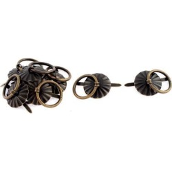 Unique Bargains Vintage Style Jewelry Wooden Box Drawer Pull Handle Bronze Tone 8 Pcs