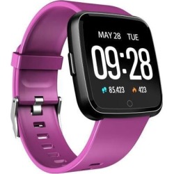 Fitness Tracker Blood Pressure Watch Pedometer Bluetooth Smart Band Wristband Heart Rate Monitor Sports Bracelet purple