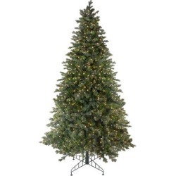 9' Pre-Lit Savannah Spruce Artificial Christmas Tree - Clear Lights