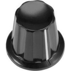 1pcs 18.4x16.4mm Plastic Potentiometer Volume Control Rotary Knob K17-02 Black