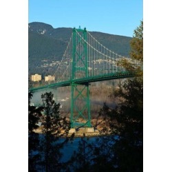 Posterazzi PDDCN02RBR0021 British Columbia Vancouver Lions Gate Bridge Poster Print by Rick a Brown - 19 x 29 in.