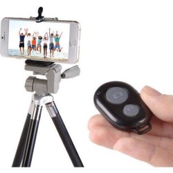 Vivitar Infinite Universal Wireless Selfie Remote Shutter Release Compatible With Android & iOs Smartphones -Black …