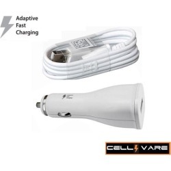 Micro USB 2.0 Amp Car/Vehicle/RV/Boat for Galaxy S2, S3, S4 & Devices from LG, HTC, Huawei & Motorola-White