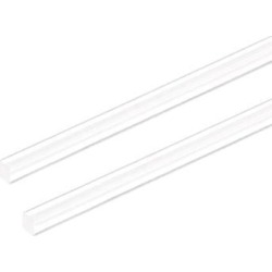 5mmx5mmx10inch Acrylic Rod Square Clear Acrylic Plastic Rod Solid PMMA Bar 2pcs