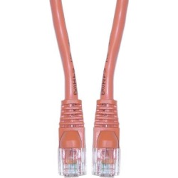 Offex Cat5e Ethernet Patch Cable, Snag-less/Molded Boot, 3 foot - Orange