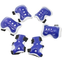 Unique Bargains Adjustable Kids Sports Protective Gear Wrist Support Guard Elbow Knee Pads Set