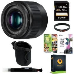 A versatile 25mm lens with a natural viewing angle suitable for a wide variety of occasions (35mm camera equivalent: 50 mm) Beautiful background bokeh