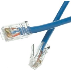 Offex Cat6 Ethernet Patch Cable Bootless 100 foot - Blue