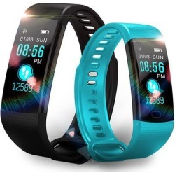 Smart Watch Fitness Bracelet Heart Rate Monitor IP67 Waterproof Color Screen Sport Tracker Watch black
