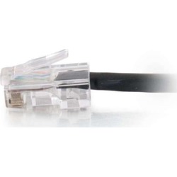 15ft Cat5e 350 MHz Assembled Plenum Patch Cable - Black