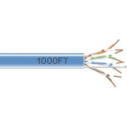 Black Box EYN850A-PB-1000 CAT5e 350-MHz Solid Bulk Cable - Unshielded, Plenum, Blue, 1000 ft. Pull Box