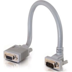 Cables To Go 52022 3ft PREMIUM SHIELDED HD15 M-F SXGA MONITOR EXTENSION CABLE (with 90 downward angled male connector)