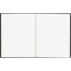 Blueline A7E-BLK EcoLogix Notebook, 7 1/4 x 9 1/4, 150 Pages, College Ruled, Hard Cover, Black