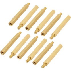 12Pcs M3 Male/Female Brass PCB Spacer Hex Standoff Screw Pillar 35mm