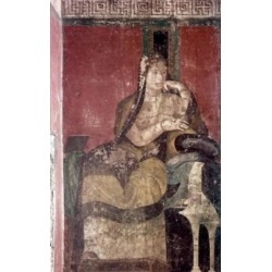 Posterazzi SAL3800903655 Italy Pompeii Villa of the Mysteries the Domini Initiated Bride Fresco 50 Bce Poster Print - 18 x 24 in.