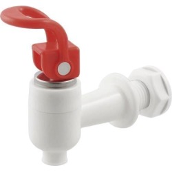 Houseware Red White Push Type Plastic Water Dispenser Tap