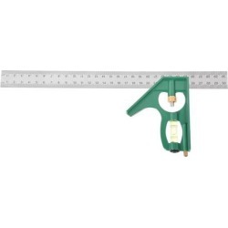 300mm/ 12" Combination Square Try Square Ruler Stainless Steel Carpenter Tools Green