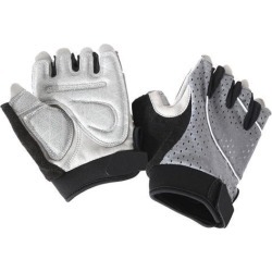 Unisex Outdoor Bike Riding Cycling Gloves Half Finger Summer Anti-slip Gray S