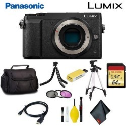Panasonic Lumix DMC-GX85 Mirrorless Micro Four Thirds Digital Camera (Body Only) (Black) Pro Bundle
