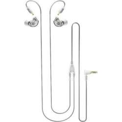 MEE audio M6 PRO Wired + Wireless Bundle, Audio Cable & Bluetooth Adapter, Clear