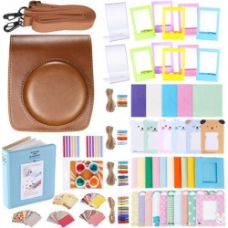 Neewer 56-in-1 Accessory Kit for Fujifilm Instax Mini 90 (Brown), Includes: Camera Case with Adjustable Strap, Various Frames, Book Album, Close-up