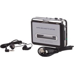 Portable Tape To PC Super USB Cassette-To-MP3 Converter Capture Music Player