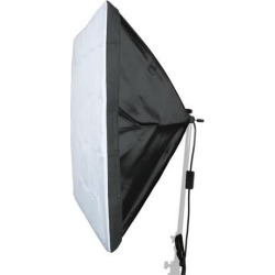 Global Bargains US Plug 60cmx60cm Four Flash Holder Umbrella Softbox Kit for Photo Video Studio