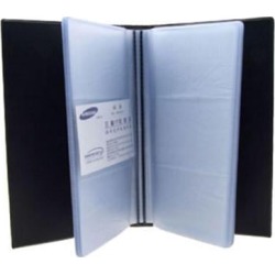 Unique Bargains Faux Leather Cover Card Holder 48 Pages for 144 Cards Black