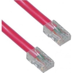 Offex Cat5e Ethernet Patch Cable, Bootless 10 foot - Red