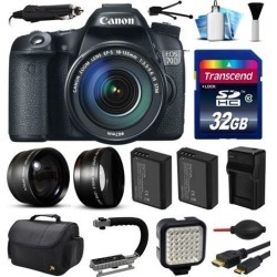 Canon EOS 70D DSLR SLR Digital Camera with 18-135mm Lens (32GB Essential Bundle)