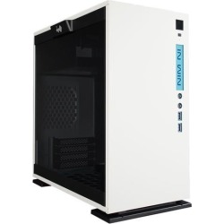IN WIN 301 White White SECC / Tempered Glass Micro-ATX Mini Tower Computer Case