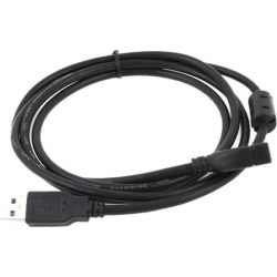Unique Bargains Black Plastic Housing USB 2.0 Female to Male F/M Extension Cable Cord 1.5M