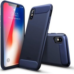 ESR Rambler Rugged Heavy-Duty Case for iPhone X/XS, Bumper Armor Case 360 Protective Shock-Absorbing Cover, Hard PC Back with Flexible TPU Bumper.