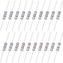 120pcs 3W Metal Oxide Film Resistor Pack Axial Lead ±5% Tolerance
