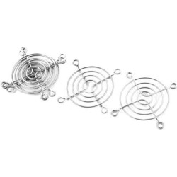 5 Pcs Silver Tone Metal Finger Guards for 6cm Cooling Fan