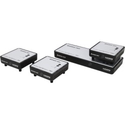 IOGEAR GWHDMS52MBK3 Long Range Wireless 5x2 HDMI Matrix PRO with 2 Additional Receivers