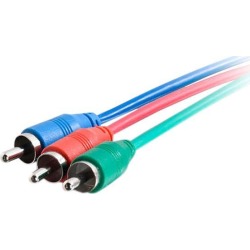 C2G 40121 25 ft. Component Video Cable With Low Profile Connectors M/M - In-Wall CMG-Rated