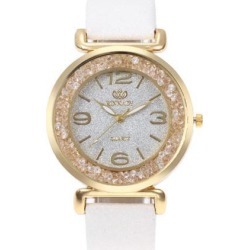 Women Diamond Delicate Quartz Wrist Watch Luxury Shinning Fashion Watch white
