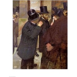 Posterazzi BALXIR33376LARGE At The Stock Exchange Poster Print by Edgar Degas - 24 x 36 in. - Large