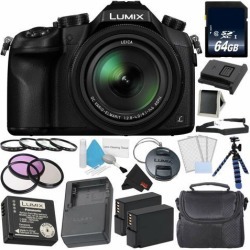 Panasonic Lumix DMC-FZ1000 Digital Camera 4K Point and Shoot Camera Deluxe Kit