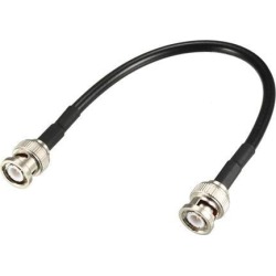 RG58 Coaxial Cable with BNC Male to BNC Male Connectors 50 Ohm 8 Inch