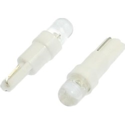 Unique Bargains Unique Bargains 2 Pcs Car Auto T5 White LED Bulb Dashboard Wedge Light Lamp