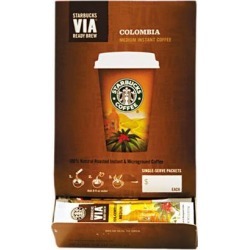 Starbucks VIA Ready Brew Coffee, 3/25oz, Colombia, 50/Box